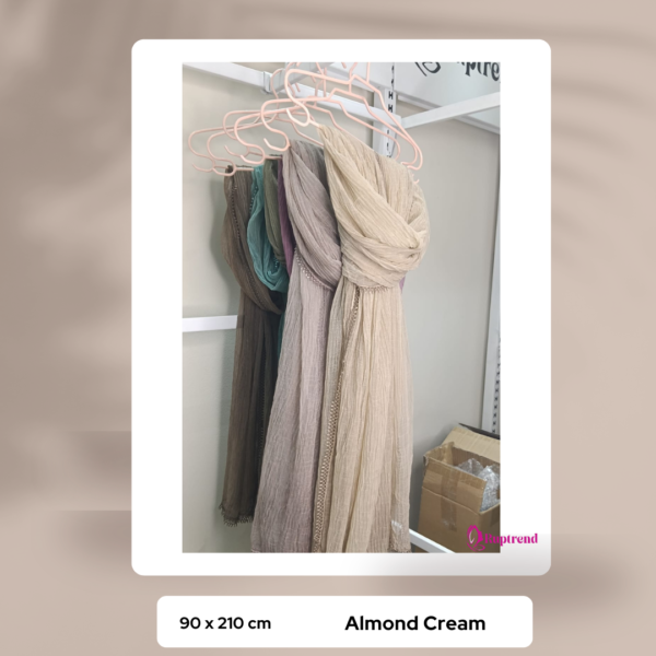 4 Color - Beaded Crinkle Serenity Hijab(90x185cm)