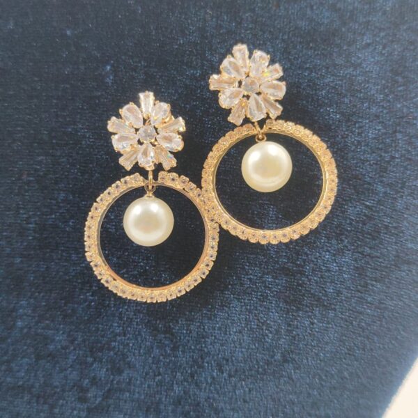 Delicate Pearl Bijou Cascade Earrings
